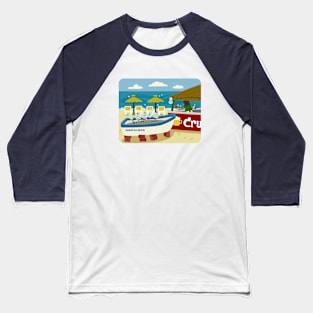 Manilva Beach Bar Baseball T-Shirt